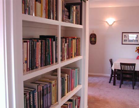 One Bedroom + Study: Built-in bookcase Dallas Theological Seminary