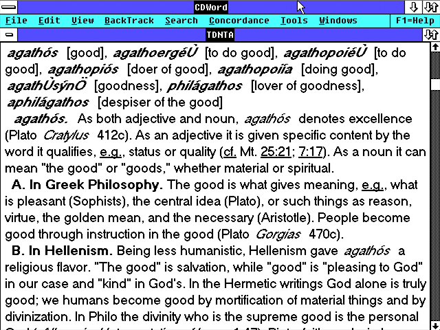 CDWord Theological Dictionary of the New Testment